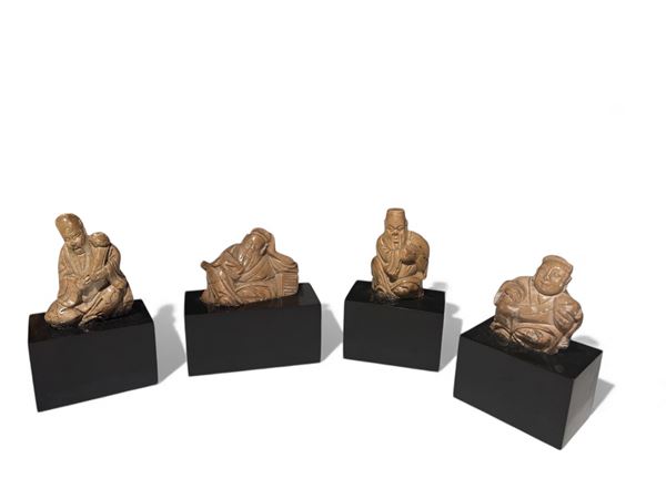 Gruppo di quattro piccole sculture