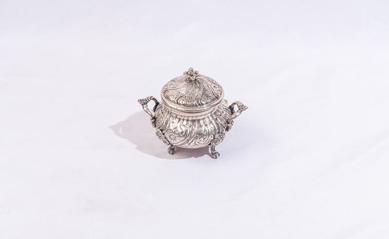Zuccheriera in argento, gr 280