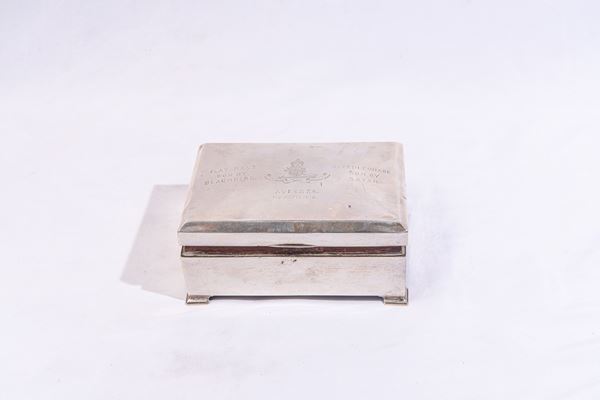 Scatola porta sigari in argento