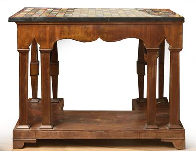 Consolle in legno di mogano, Italia, Carlo X, prima metà XIX secolo