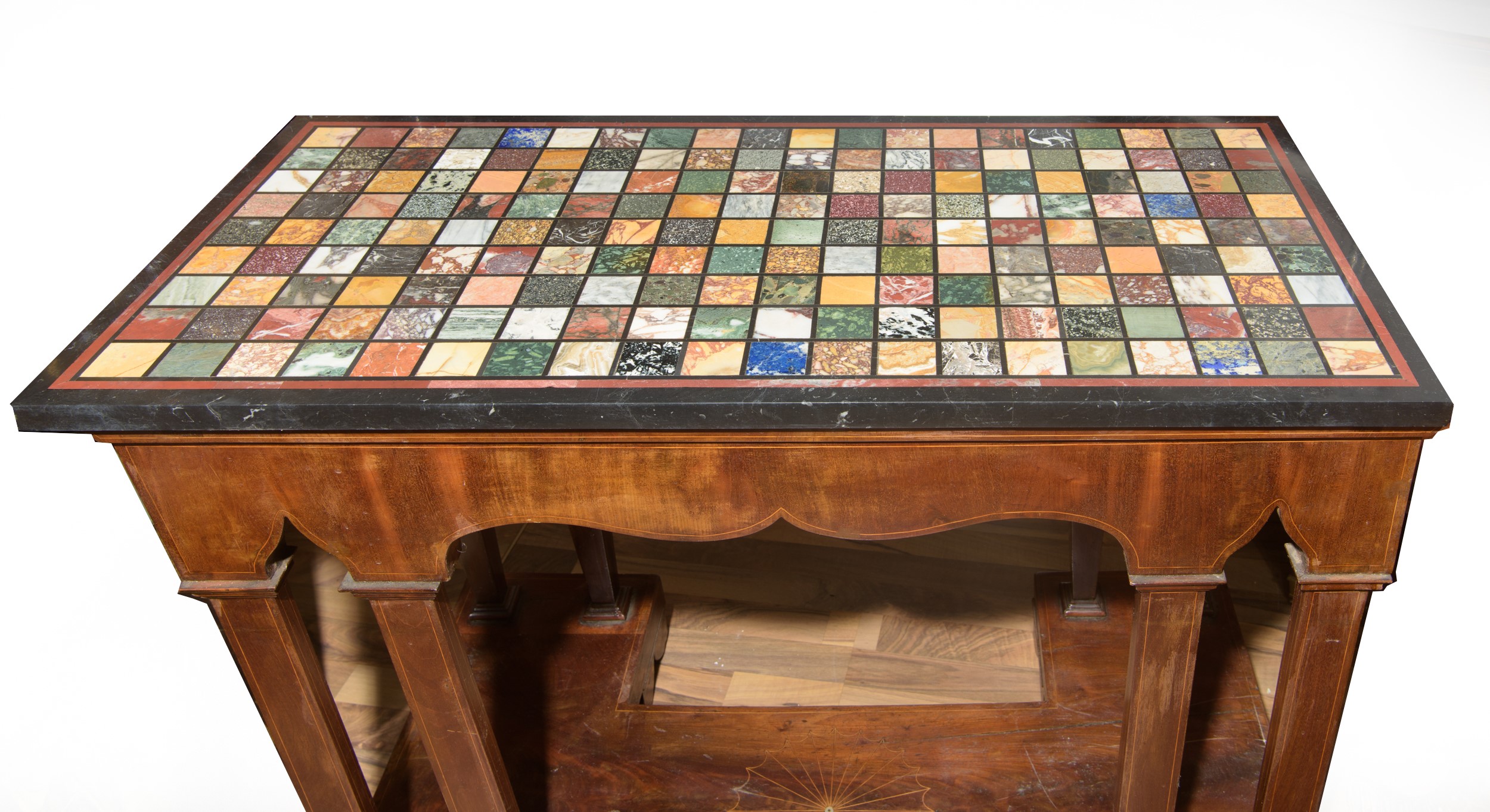 Consolle in legno di mogano, Italia, Carlo X, prima metà XIX secolo