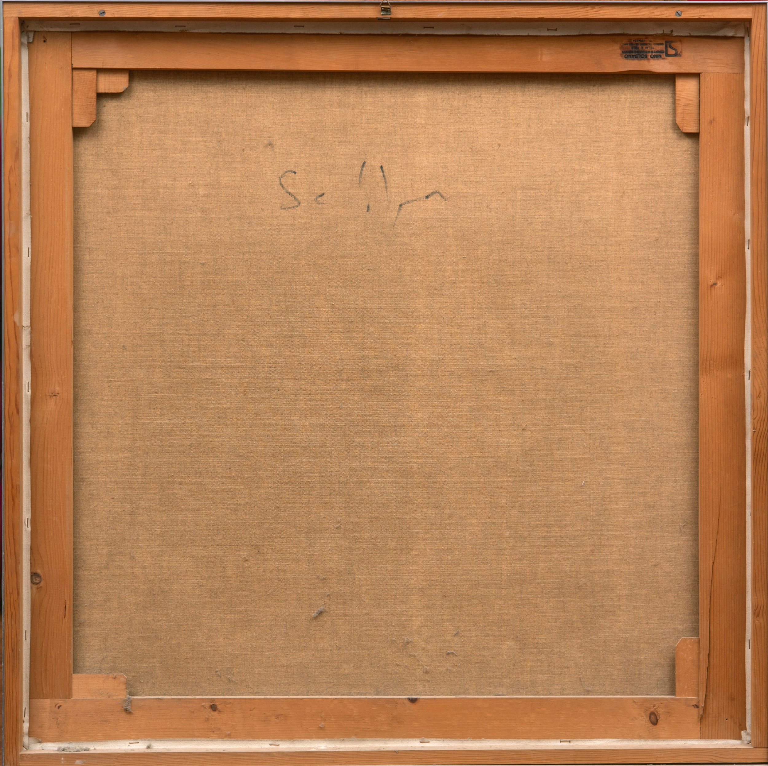 Mario Schifano - Monotipo su tela, 93 x 93 cm