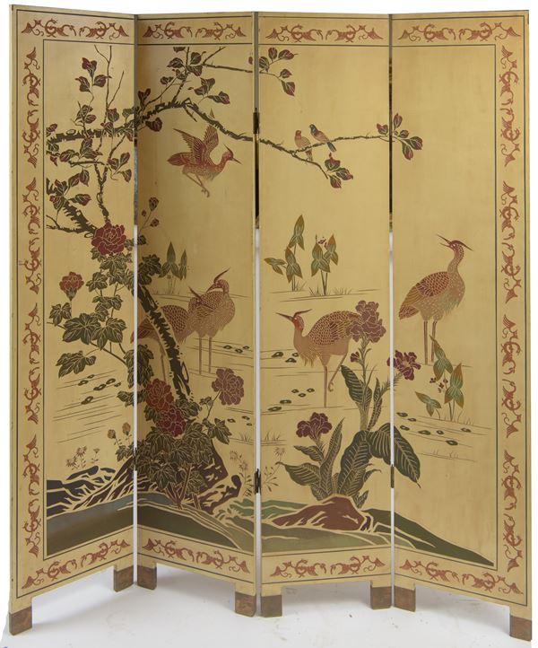 Paravento a quattro ante