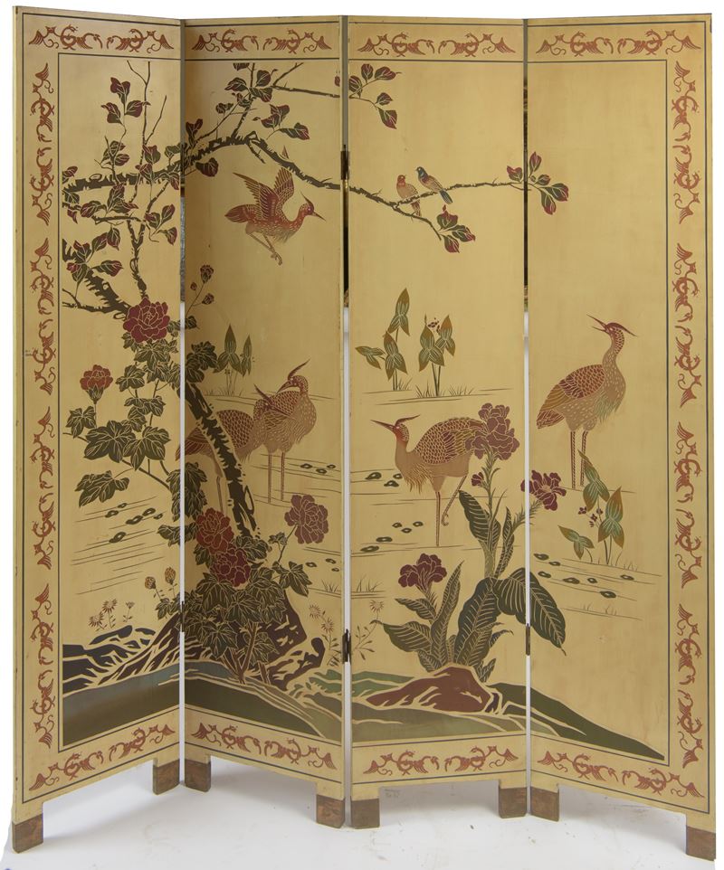 Paravento a quattro ante