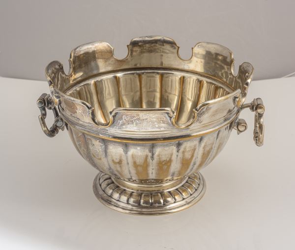 Spumantiera in metallo argentato