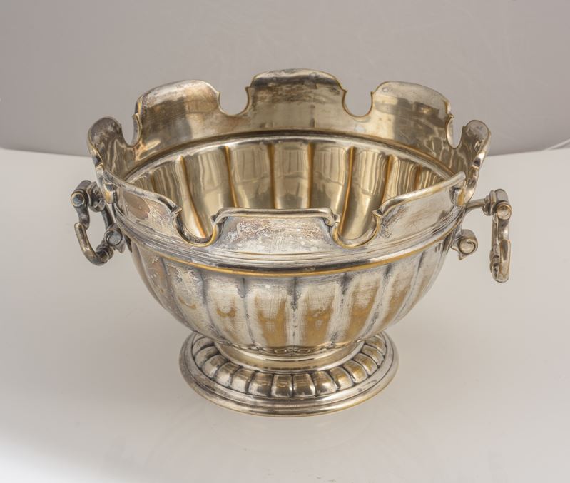 Spumantiera in metallo argentato