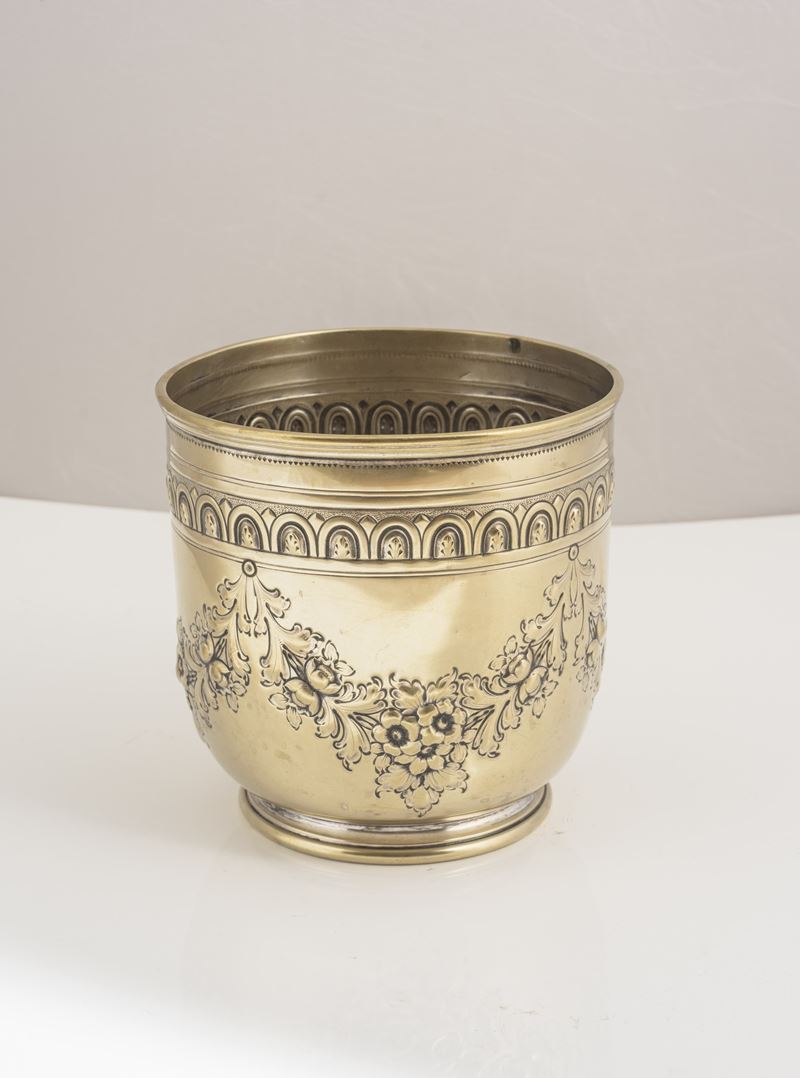 Vaso in metallo argentato, Inizio XX secolo