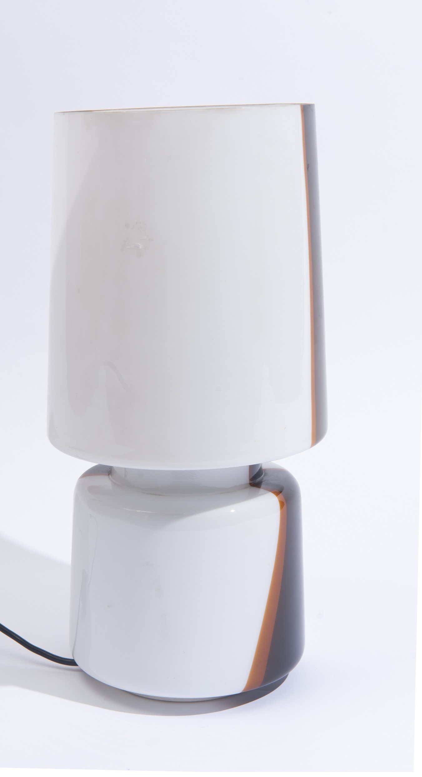 Lampada da tavolo in vetro, anni '70 del XX secolo