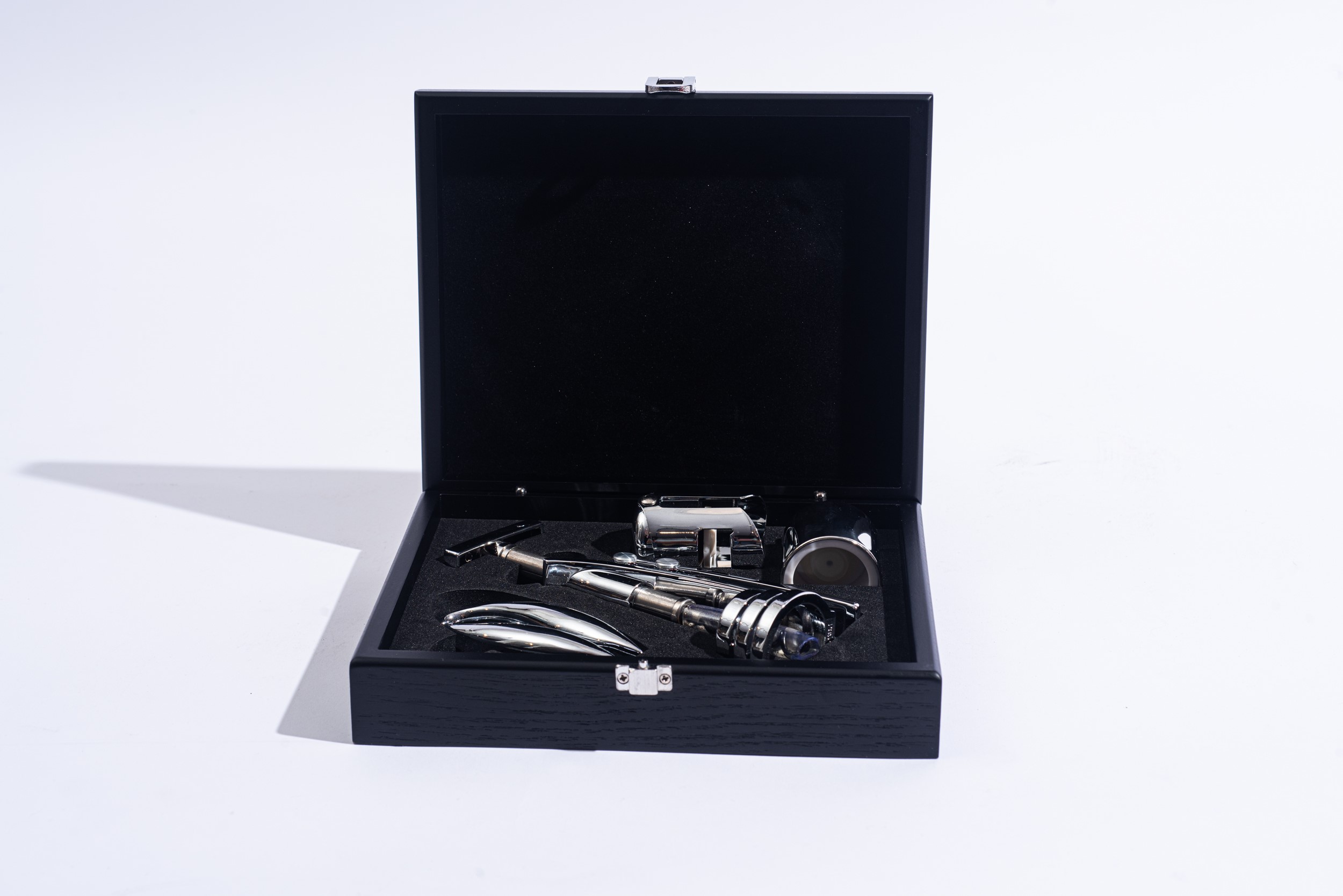 Set di accessori per vino, metallo argentato