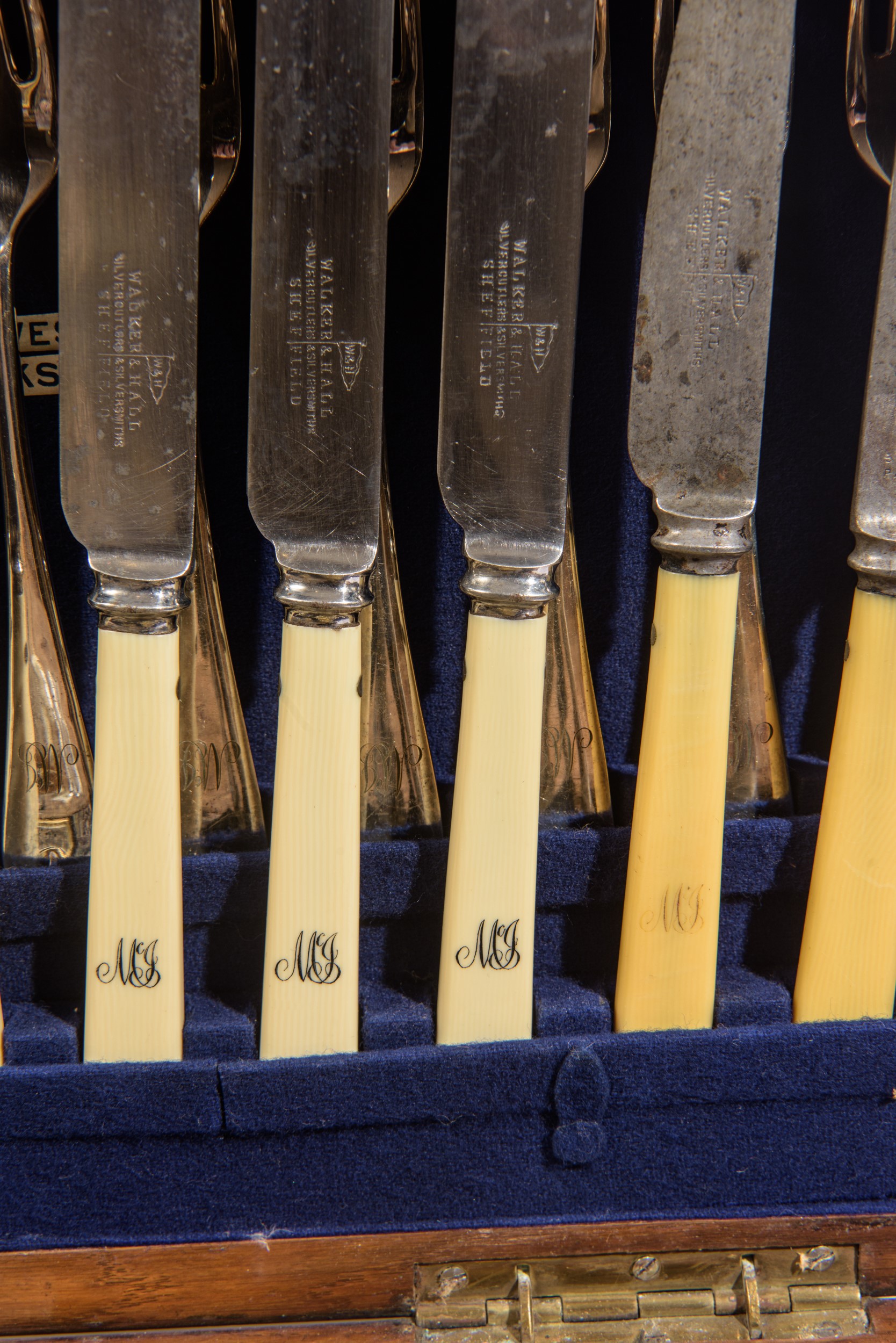 Servizio di posate - Walker & Hall Metallo argentato