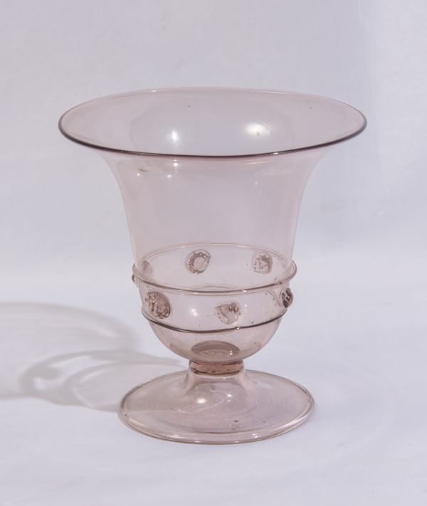 Giacomo Cappellin - Vaso in vetro di Murano