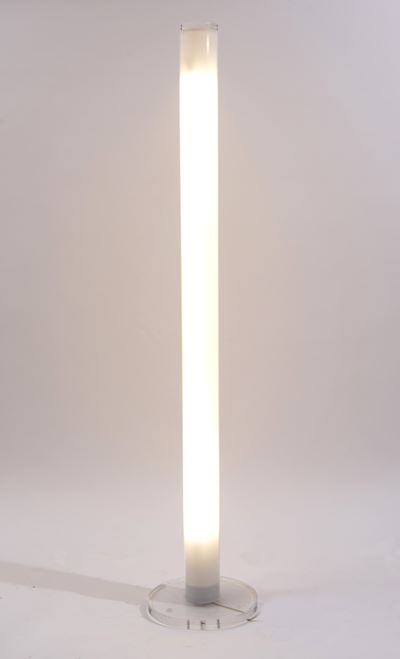 Lampada da terra in plexiglass, anni '80 del XX secolo