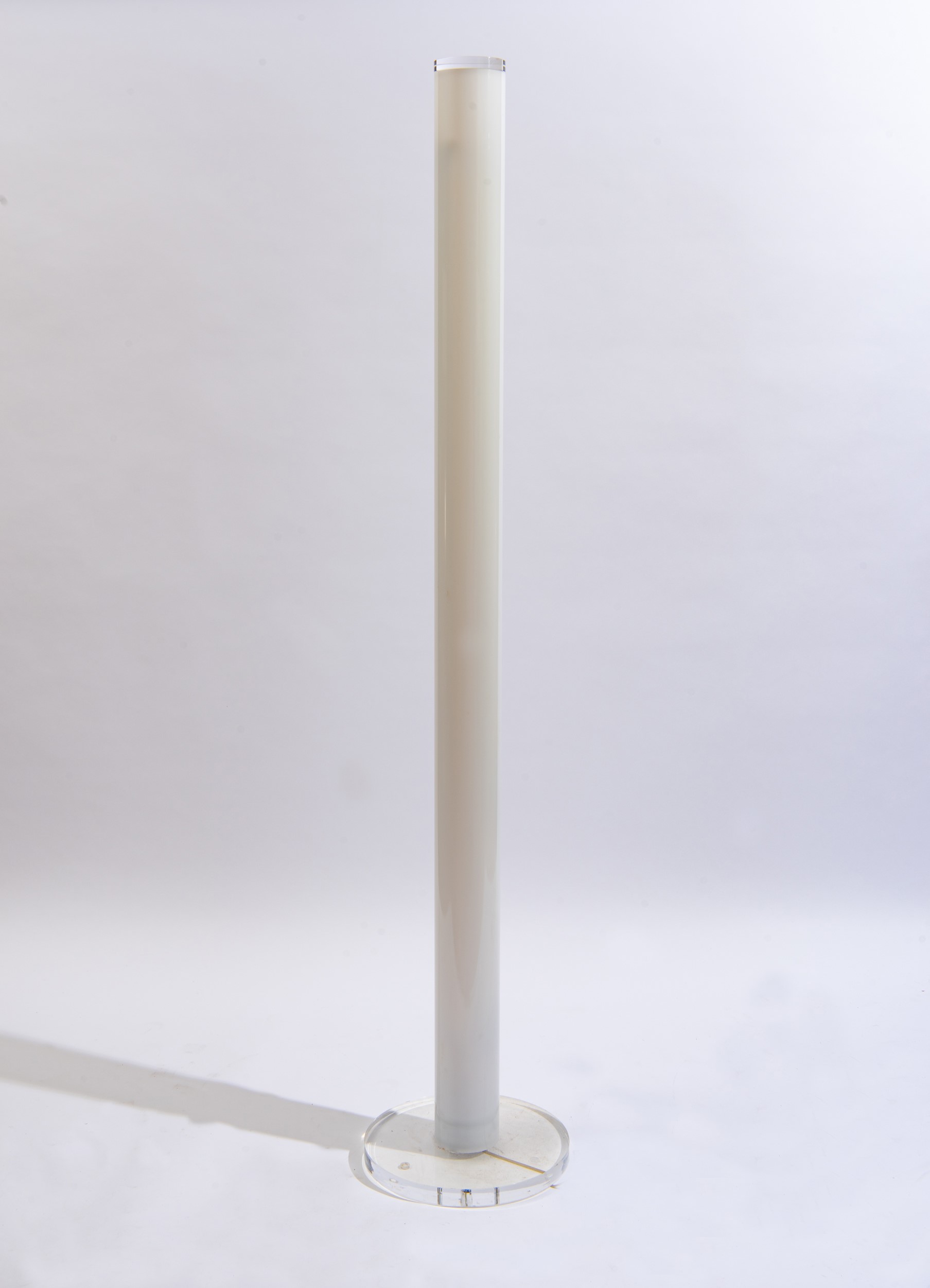 Lampada da terra in plexiglass, anni '80 del XX secolo