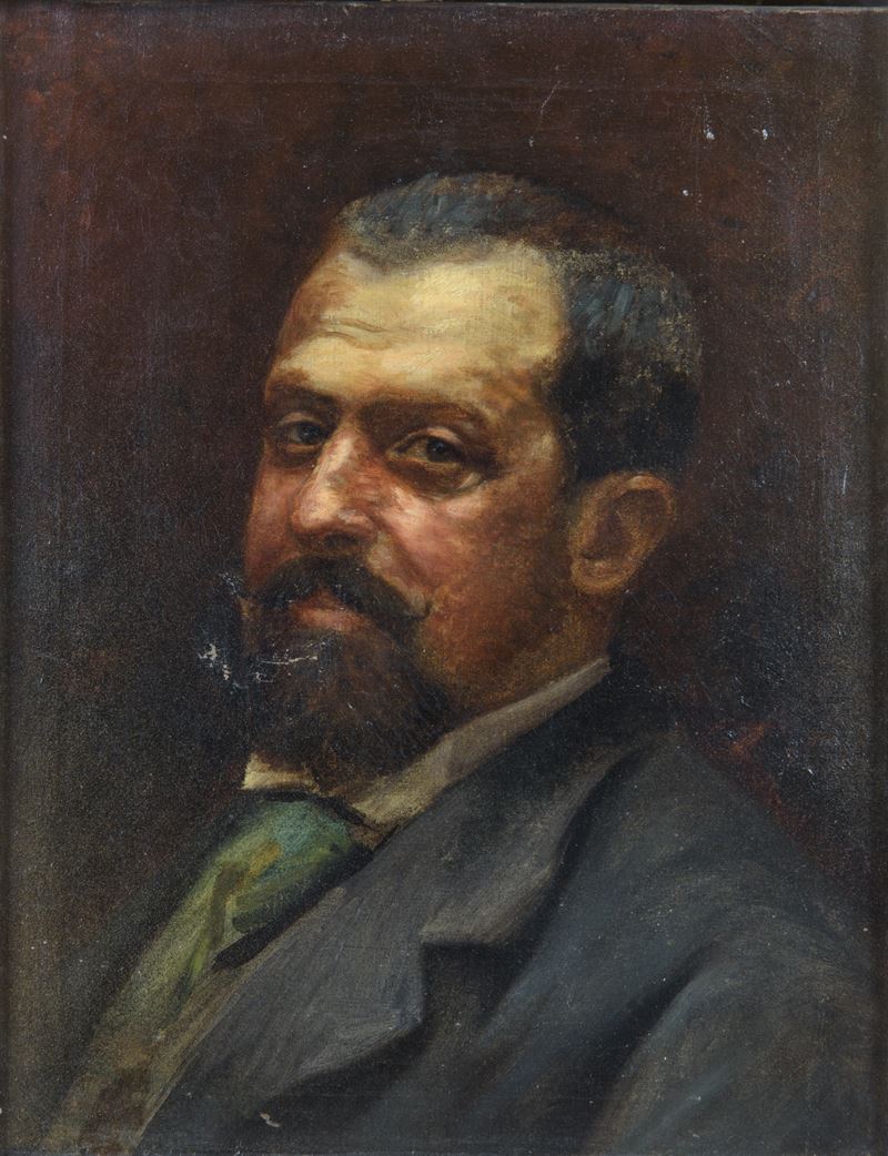 Domenico Morelli - Ritratto di Filippo Palizzi, olio su tela