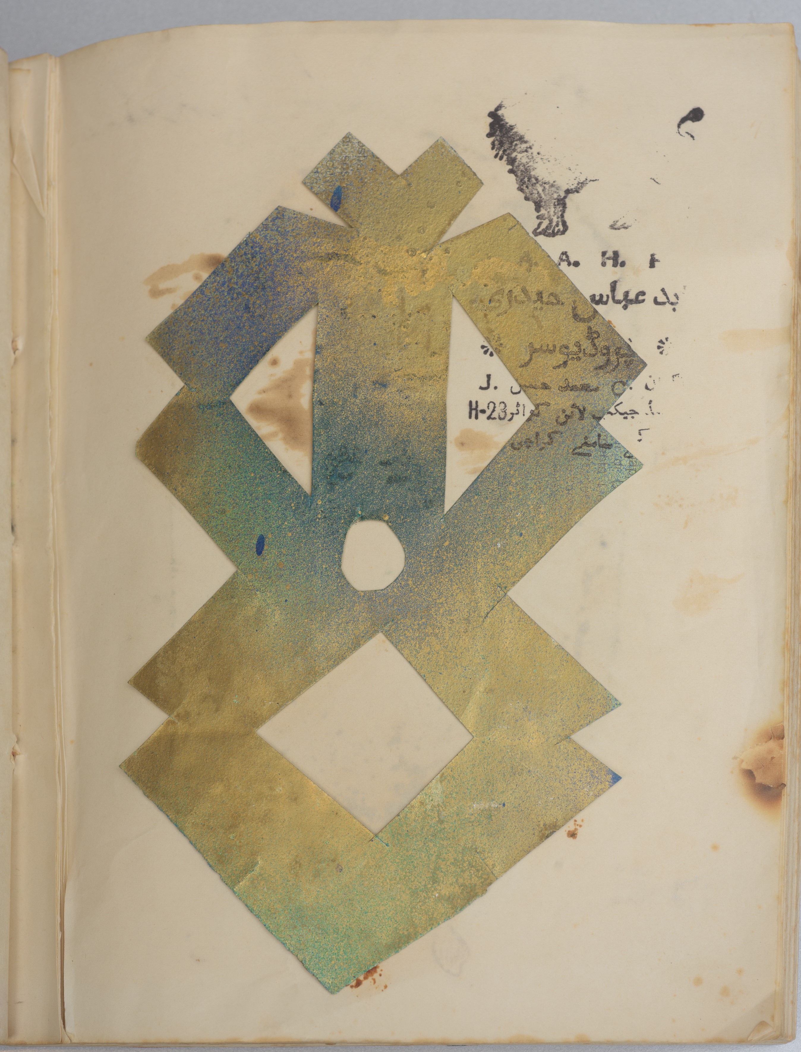 Alighiero Boetti - Libro rosso – Quaderno di lavoro con stencil e studi preparatori per la serie ...