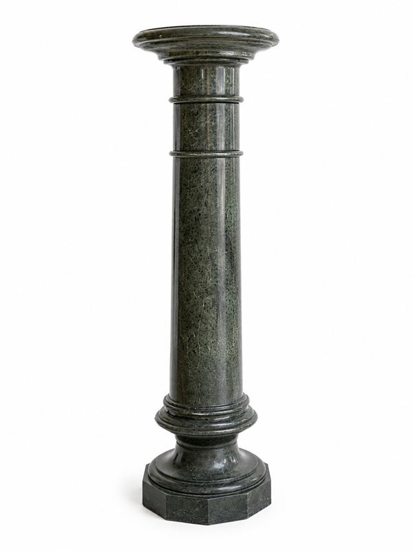 Colonna in marmo verde