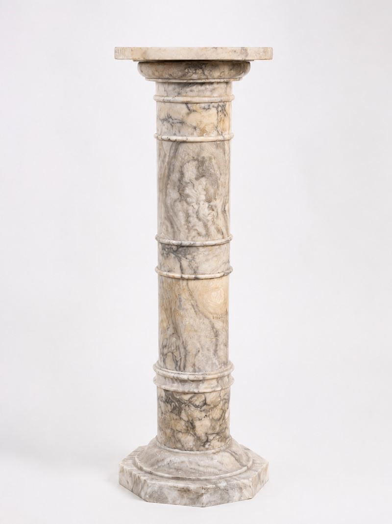 Colonna in alabastro, seconda metà del XIX secolo