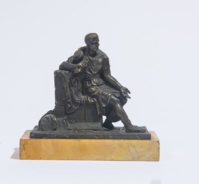 Scultura in bronzo raffigurante Caio Mario, XIX secolo