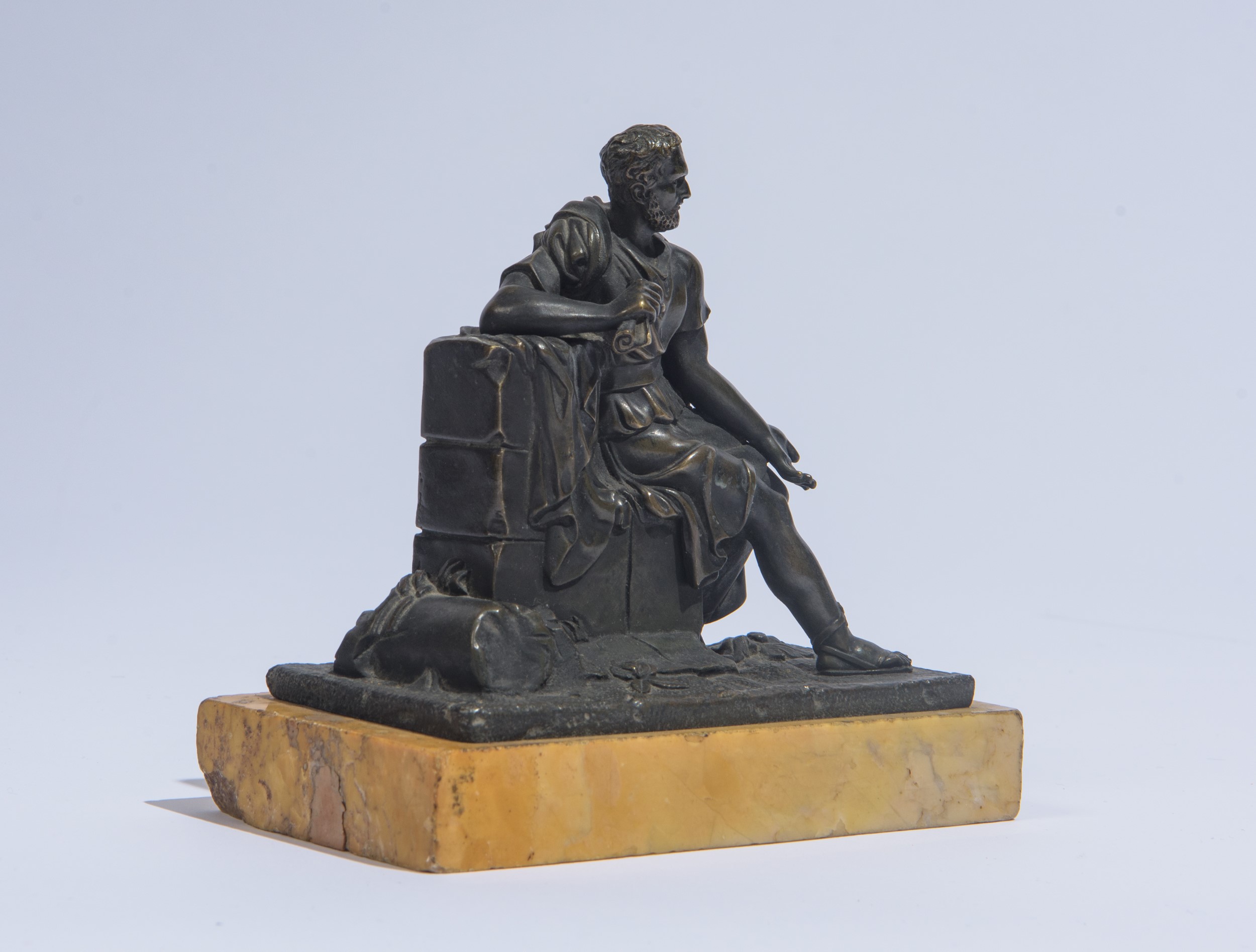 Scultura in bronzo raffigurante Caio Mario, XIX secolo