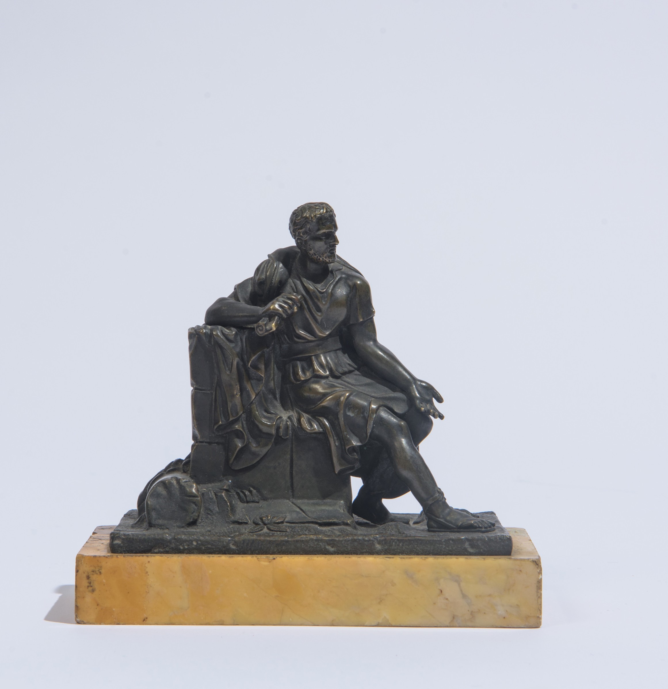 Scultura in bronzo raffigurante Caio Mario, XIX secolo