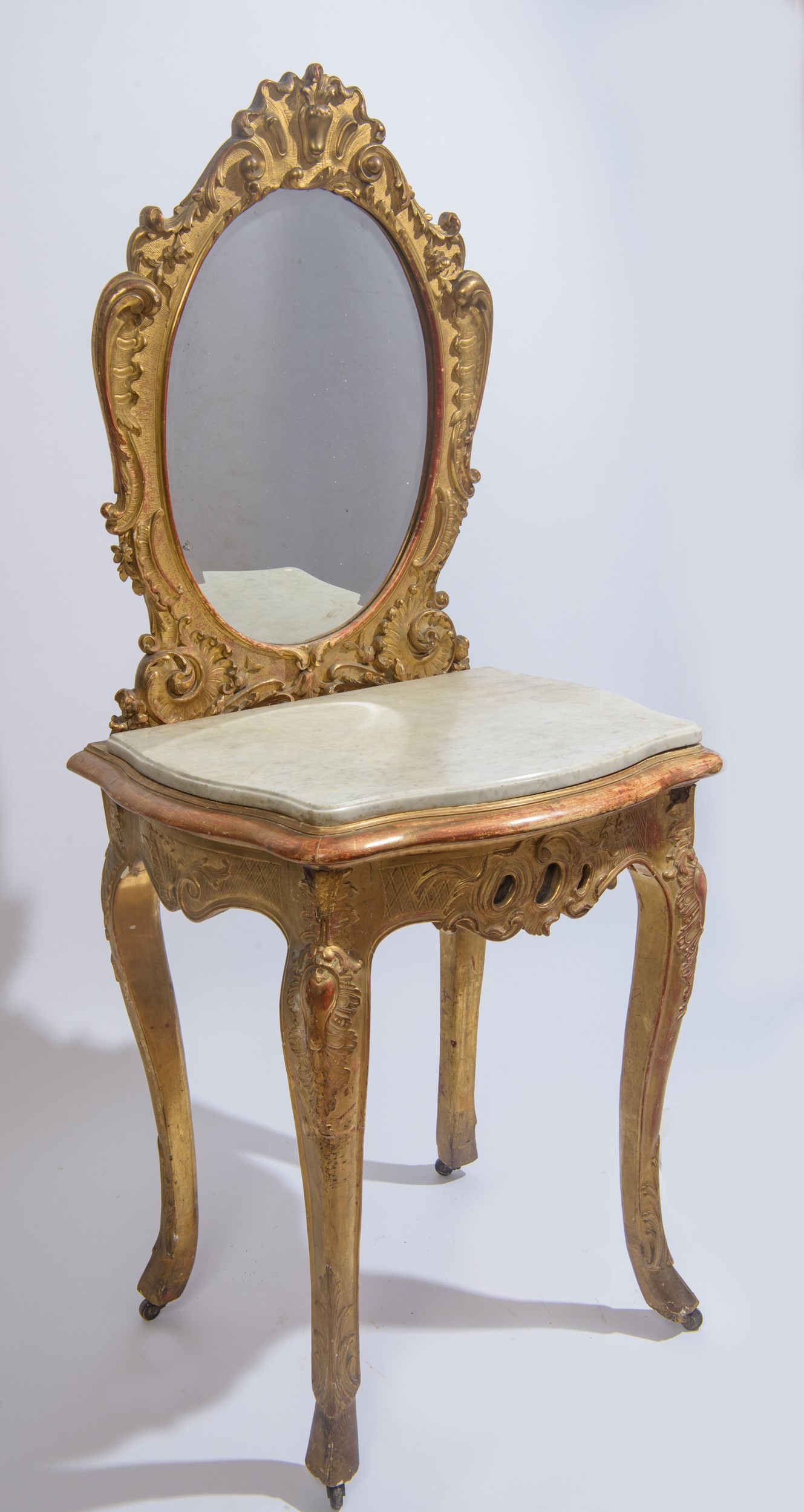 Piccola consolle con specchiera