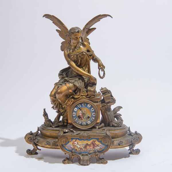 Grande orologio da camino