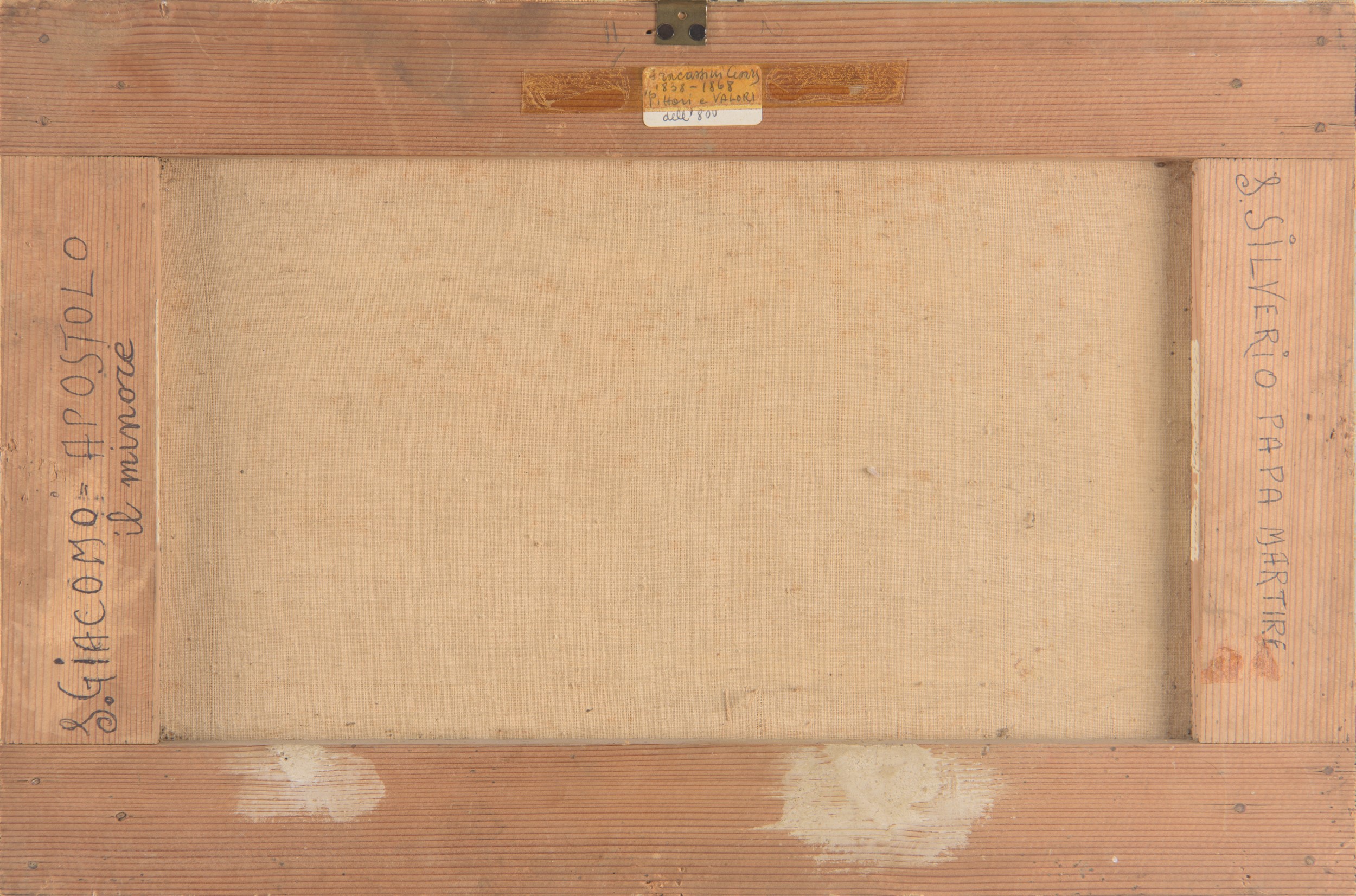 Coppia di dipinti raffiguranti quattro episodi biblici