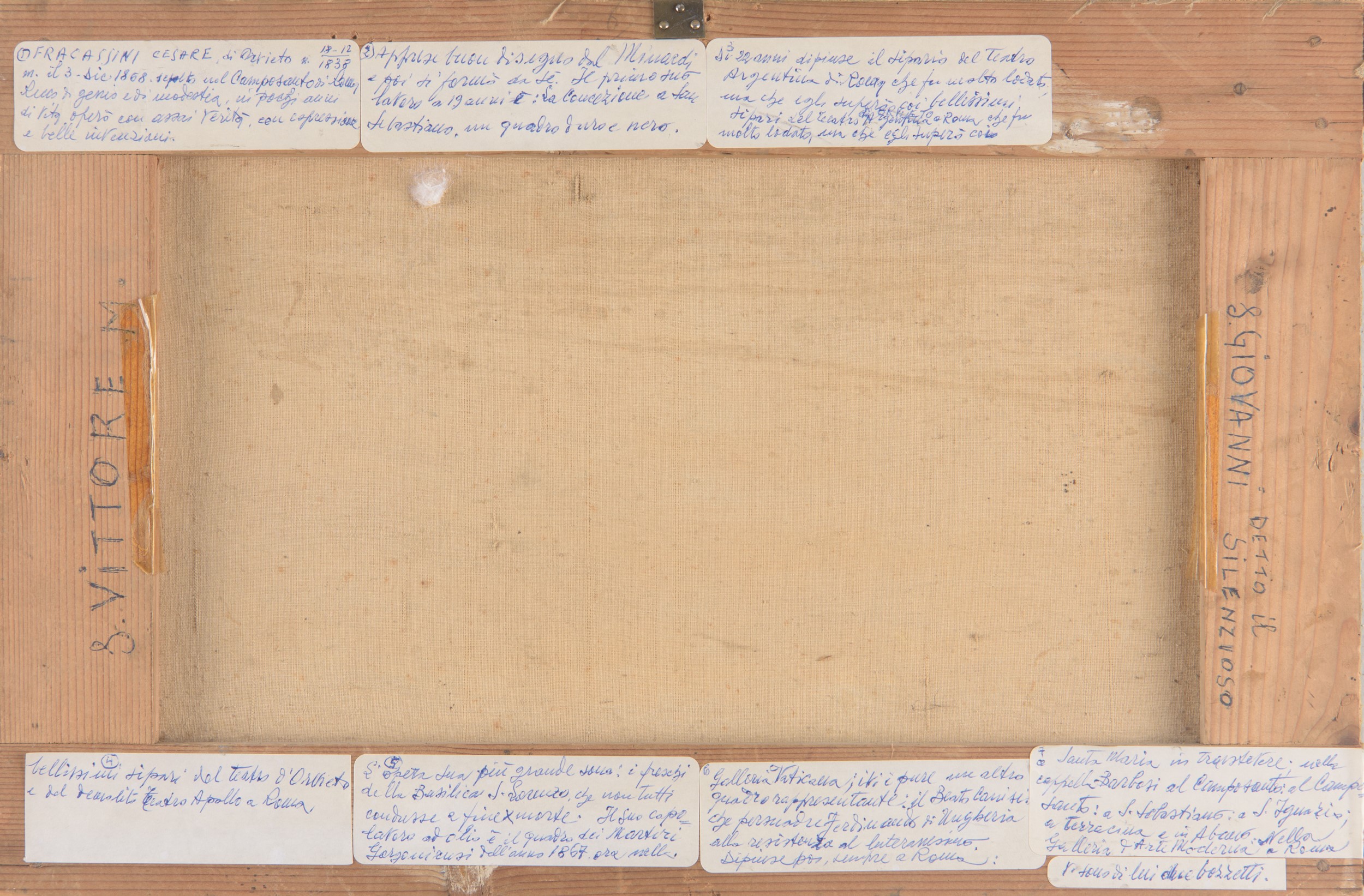 Coppia di dipinti raffiguranti quattro episodi biblici