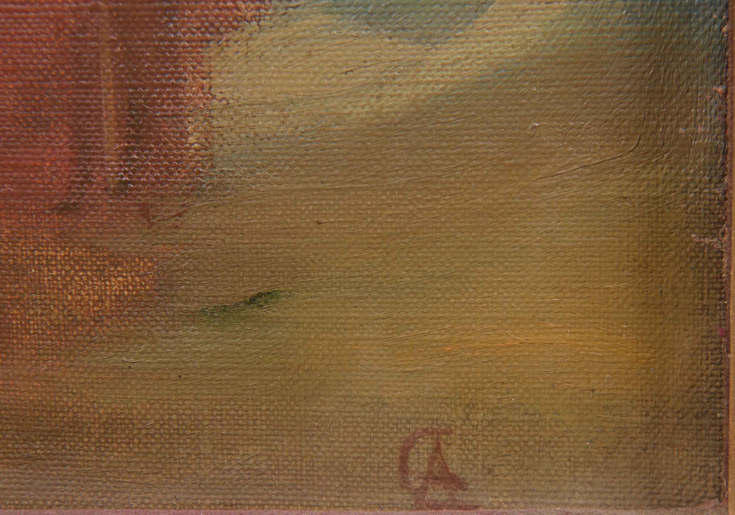 Antonio Calcagnadoro - Figure in riva al mare, olio su tela