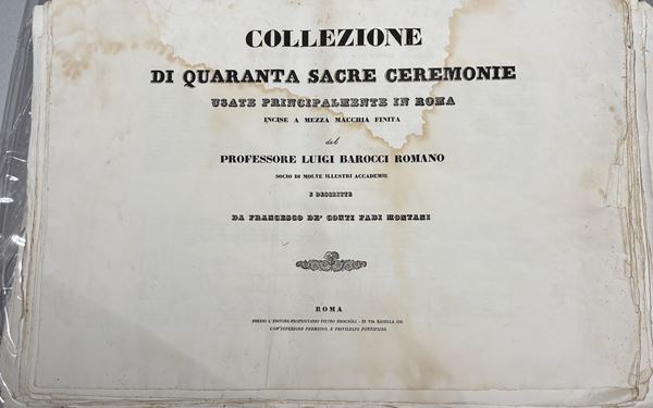 Da Luigi Barocci - Collezione di 40 Sacre Cerimonie e Collezione di Costumi Sacri Romani