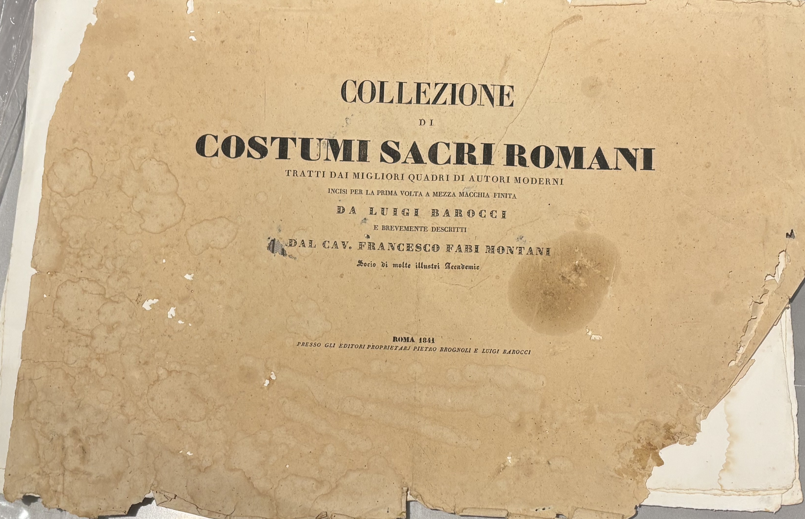 Da Luigi Barocci - Collezione di 40 Sacre Cerimonie e Collezione di Costumi Sacri Romani