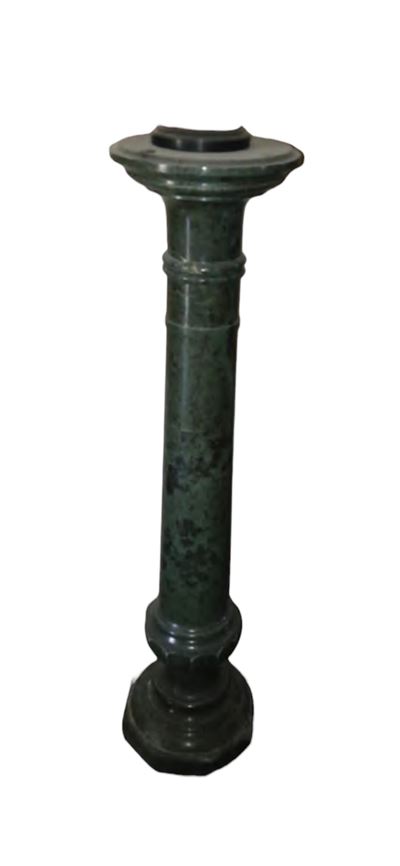 Colonna Reggivaso in Marmo Verde Alpi
