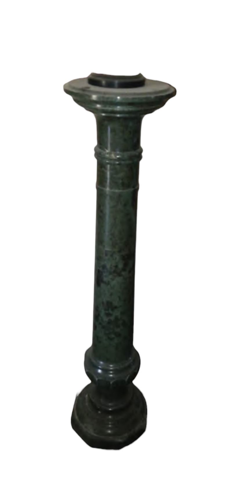 Colonna Reggivaso in Marmo Verde Alpi