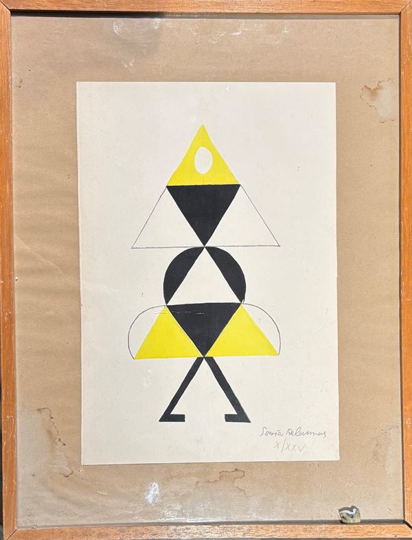 Sonia Delaunay - Danseuse jaune pour l'entracte du Cœur à Gaz