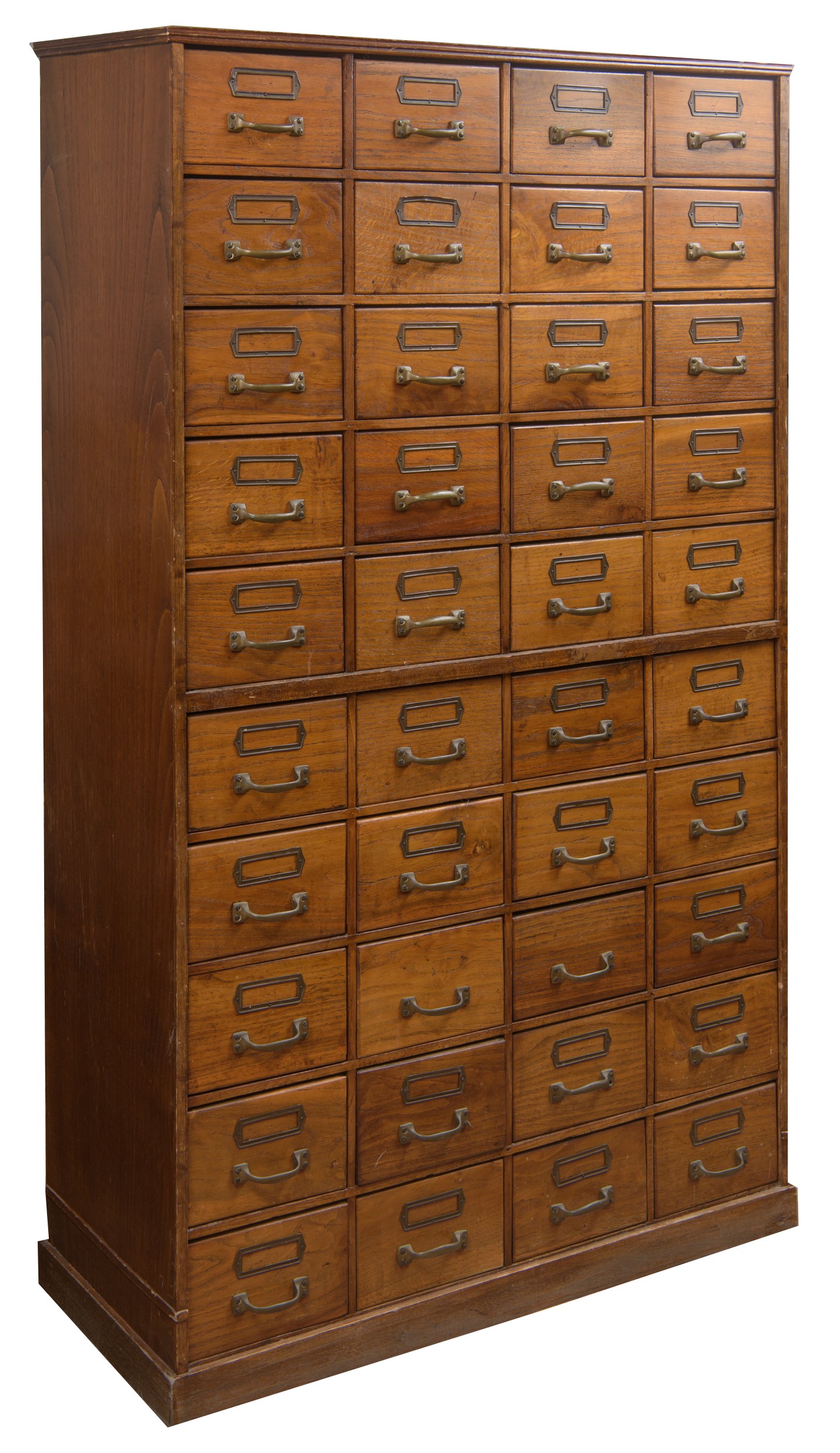 Cartoliera in legno di rovere, 40 cassetti