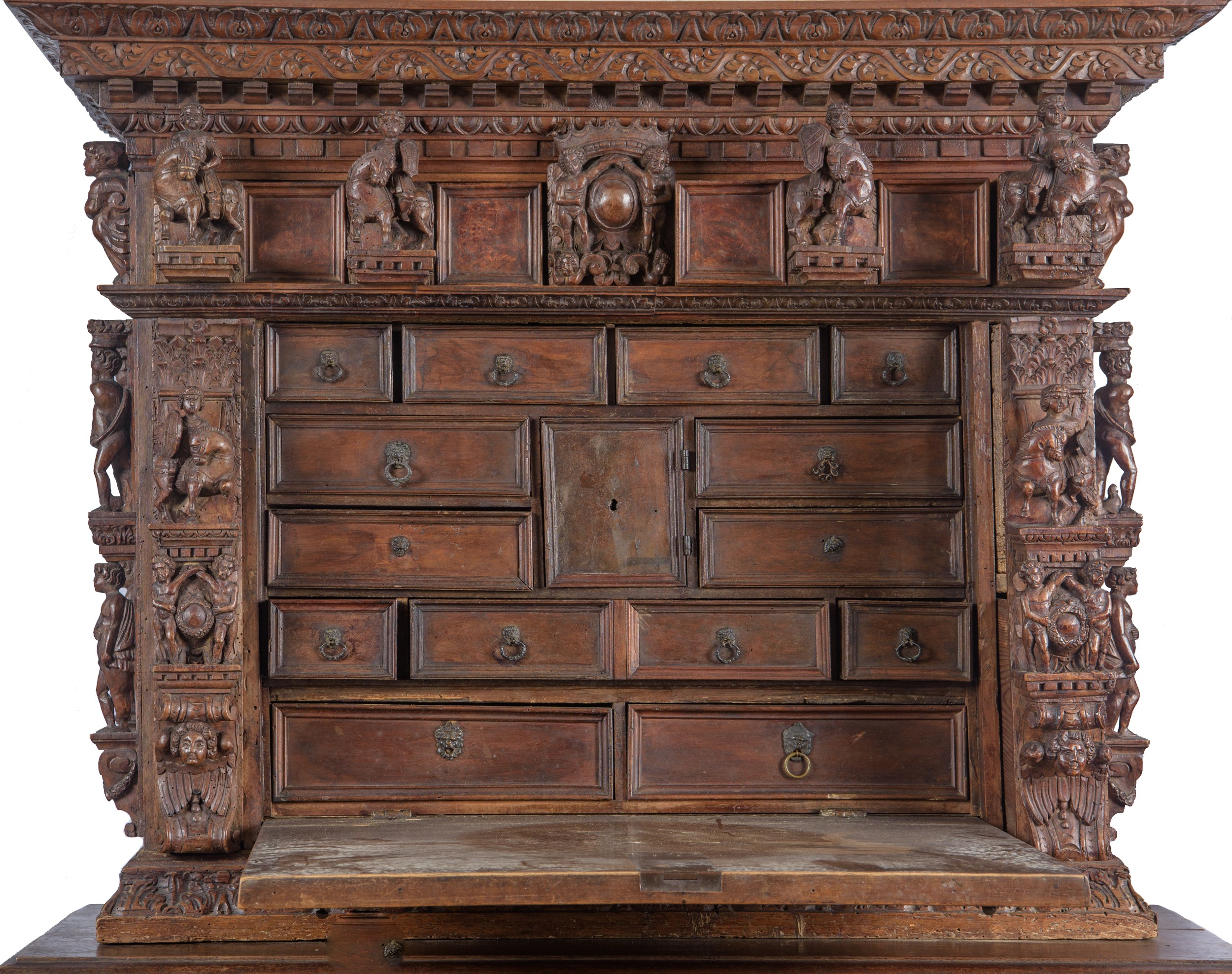 Stipo 'a bambocci', Genova, inizio del XVII secolo, legno di noce