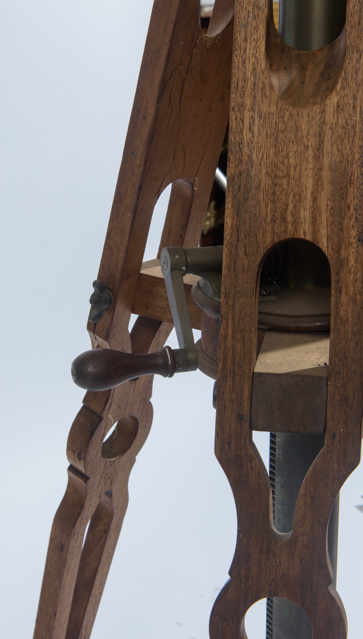 Telescopio/cannocchiale nautico, ottone e legno, fine XIX - inizio XX secolo