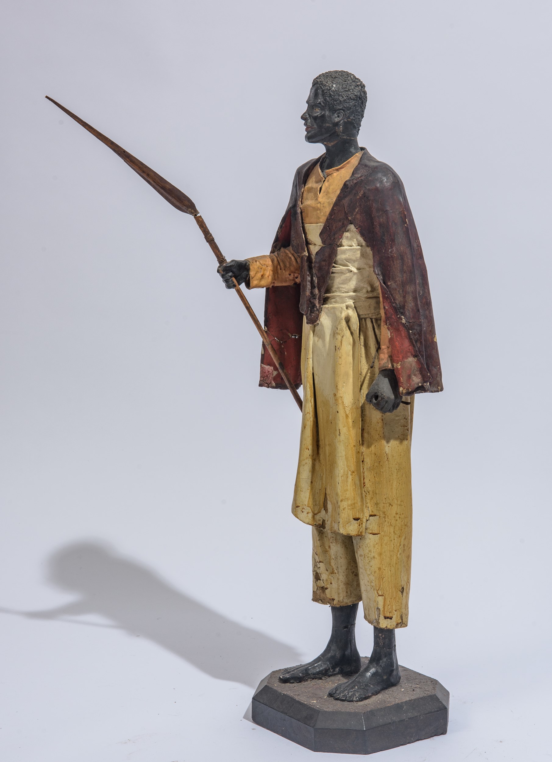 Pastore da presepe raffigurante moro