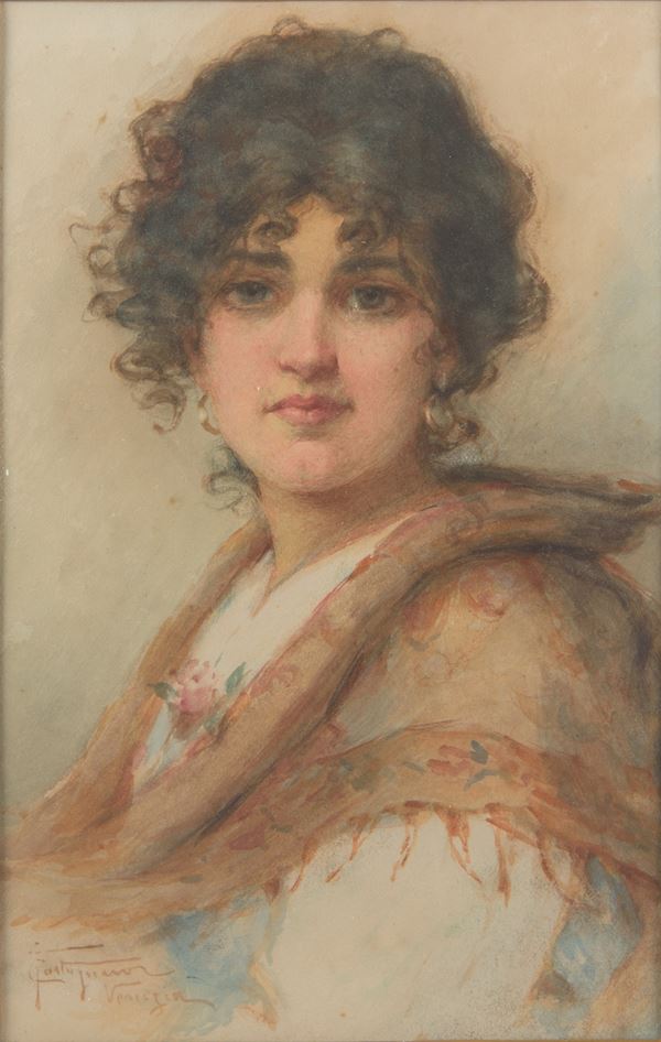 Felice Castegnaro - Mezzobusto di fanciulla