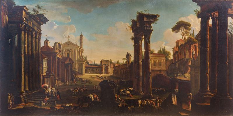 Veduta del Campo Vaccino a Roma