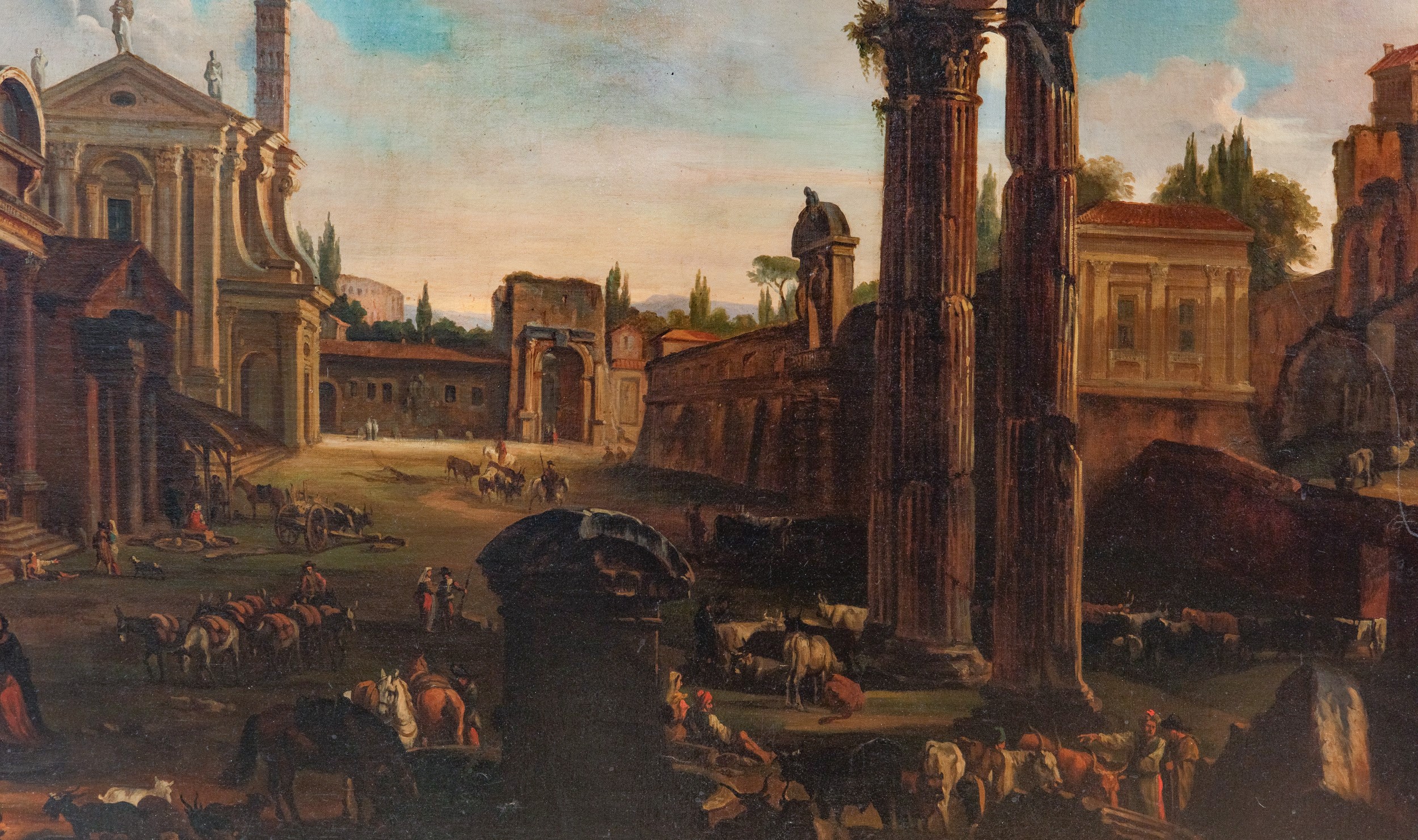 Veduta del Campo Vaccino a Roma