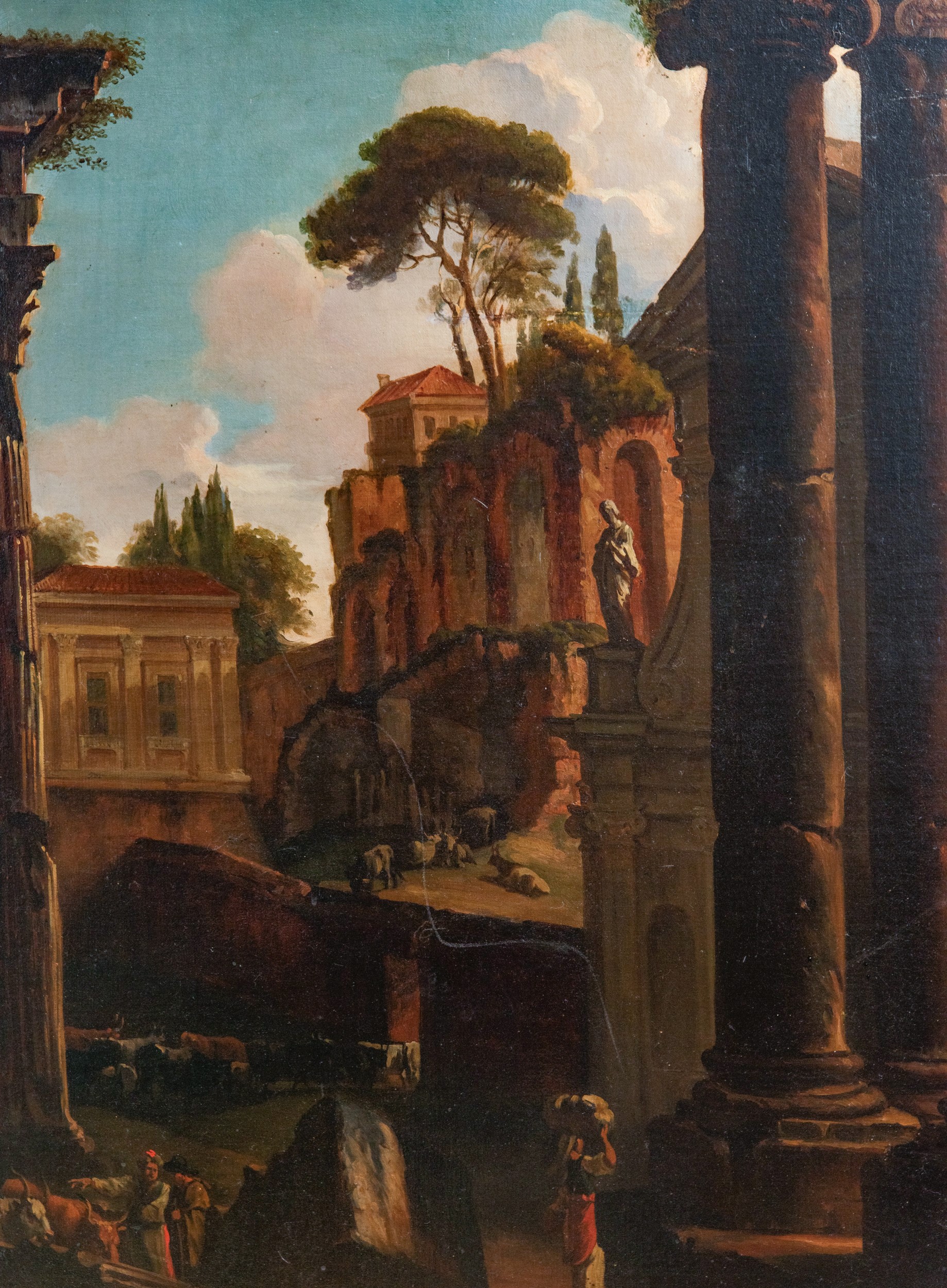 Veduta del Campo Vaccino a Roma