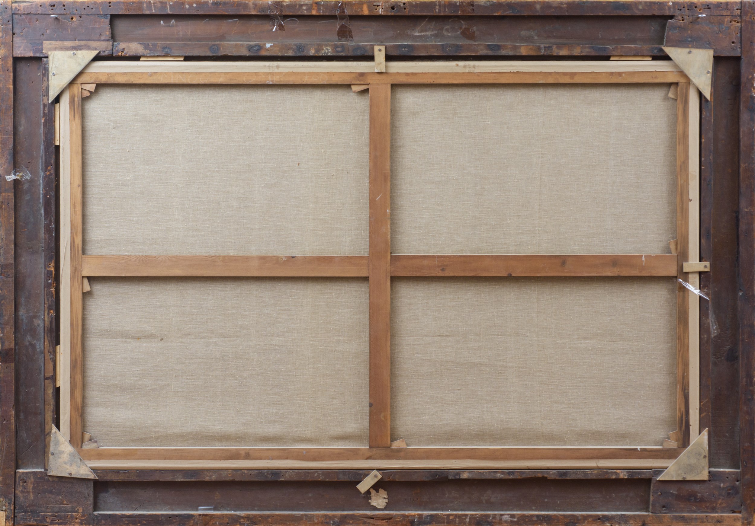 Natura morta con cane che vigila sui volatili e un cinghiale