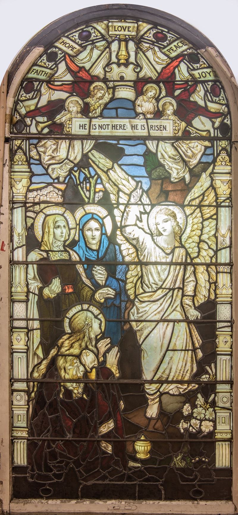 Pannello da vetrata istoriata