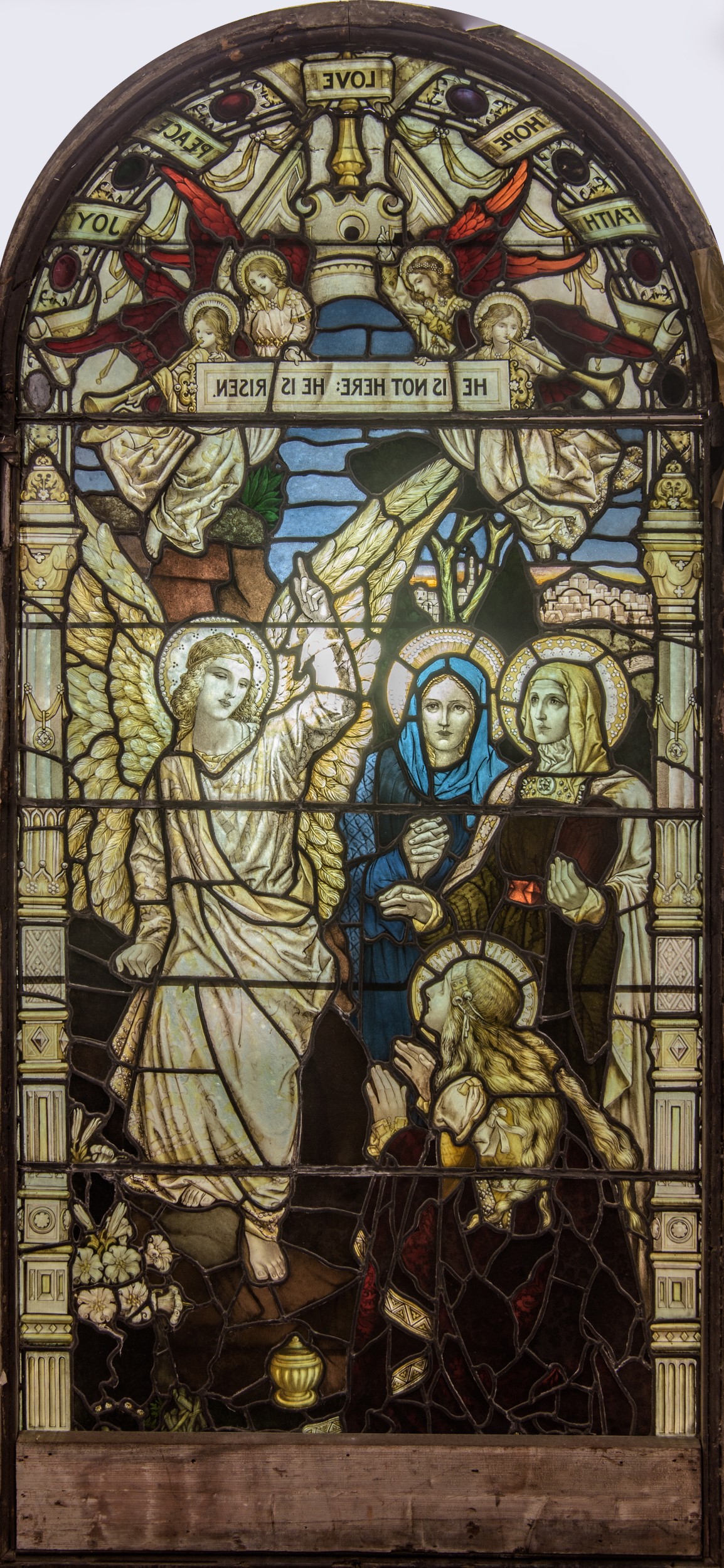 Pannello da vetrata istoriata