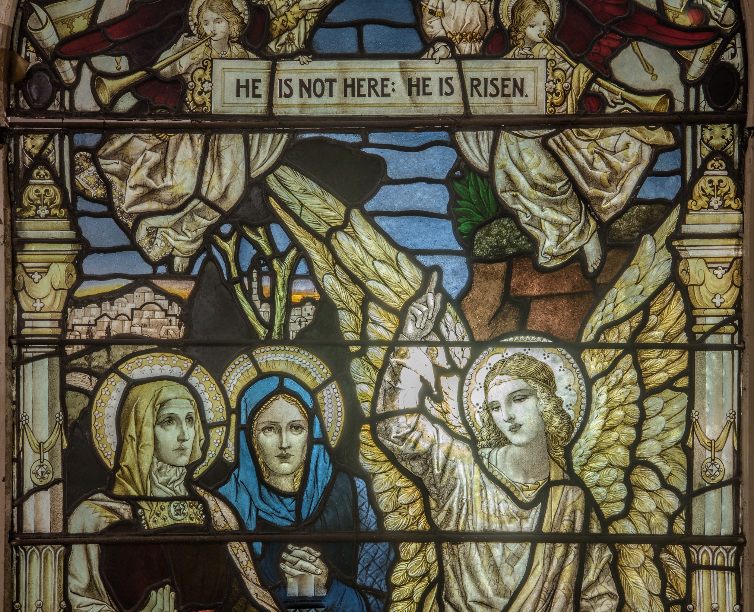 Pannello da vetrata istoriata