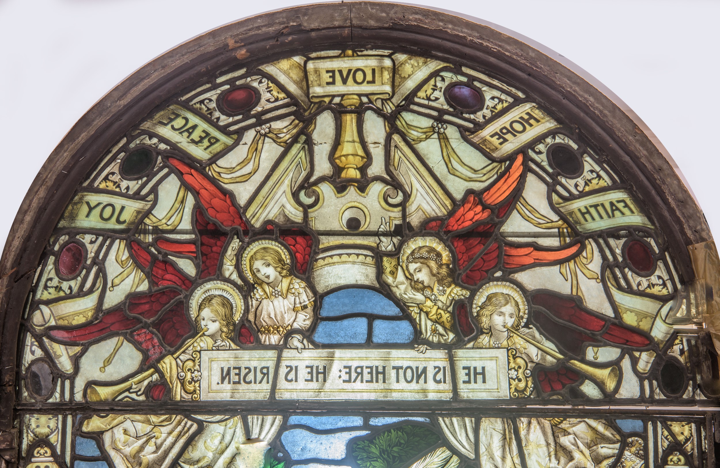 Pannello da vetrata istoriata