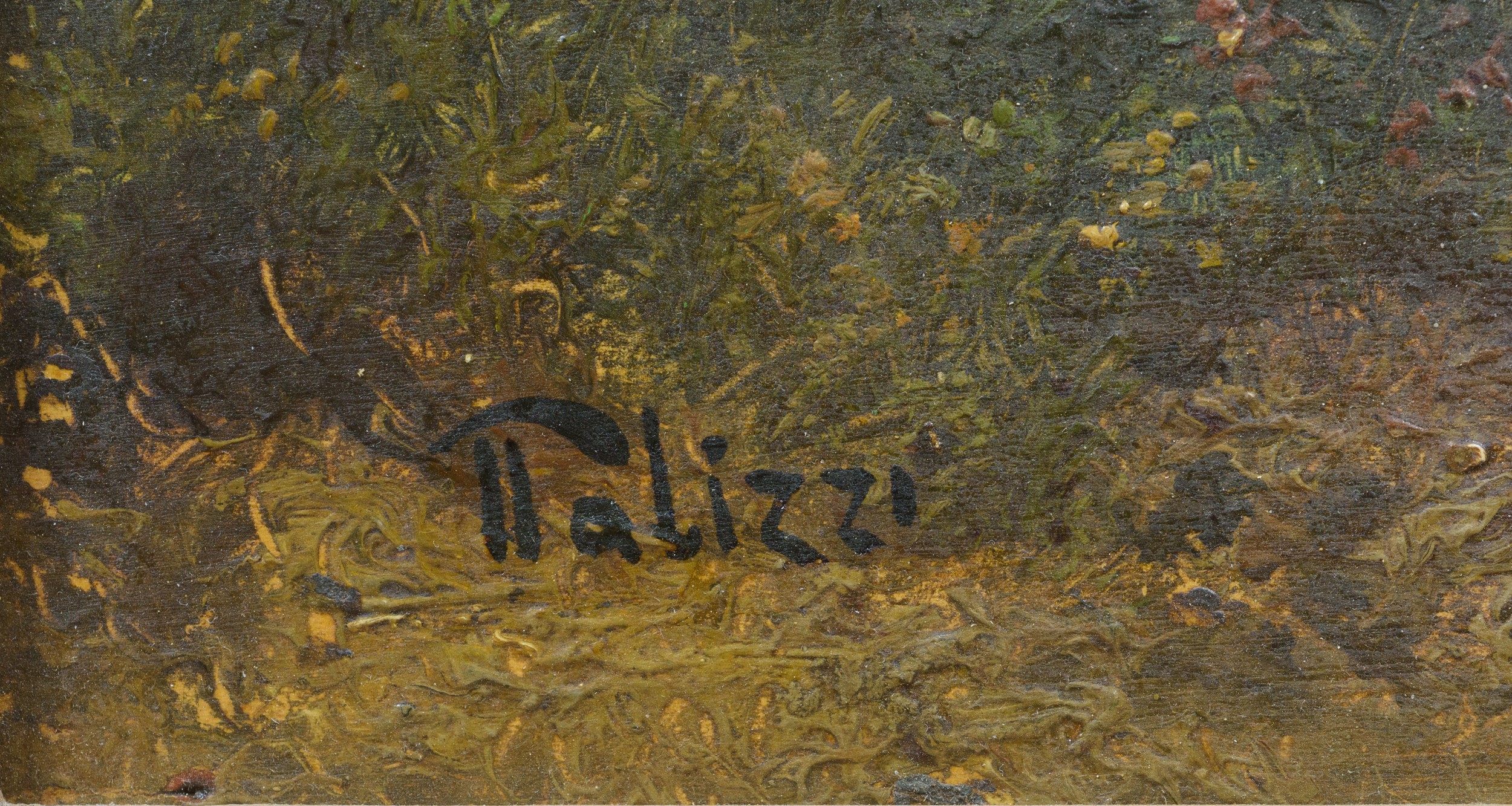 Giuseppe Palizzi - Pecore a riposo, olio su tela