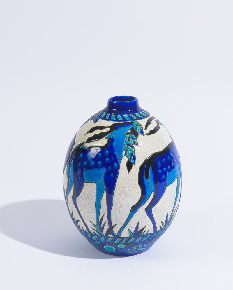 Charles Catteau - Vaso in ceramica smaltata