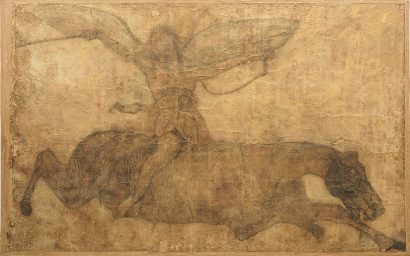 Studio per figura allegorica (Probabile bozzetto per il fregio dell’Aula della Camera dei Deputat...